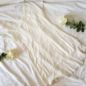 White boho cottage dream dress K7